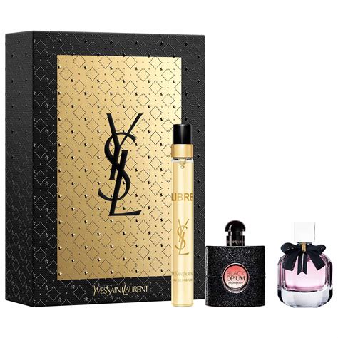 ysl 6-piece discovery kit gift.|yves Saint Laurent perfume gift set.